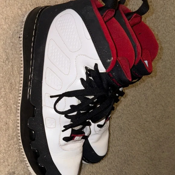 Jordan White, Black, and Red Sneakers - Picture 3 of 3